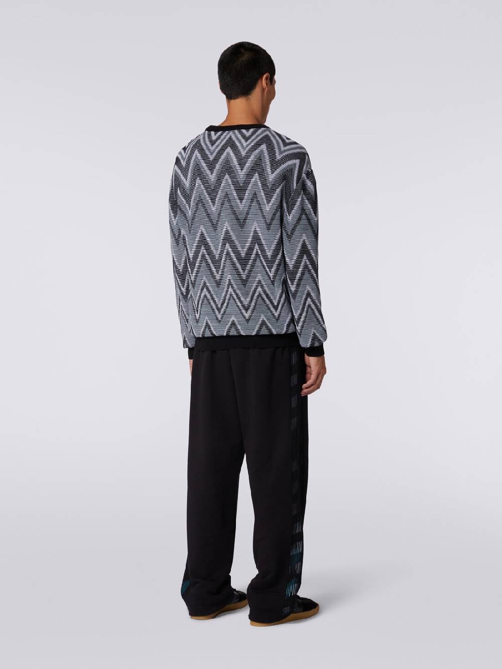 Missoni Pullover girocollo in cotone zig zag 2025