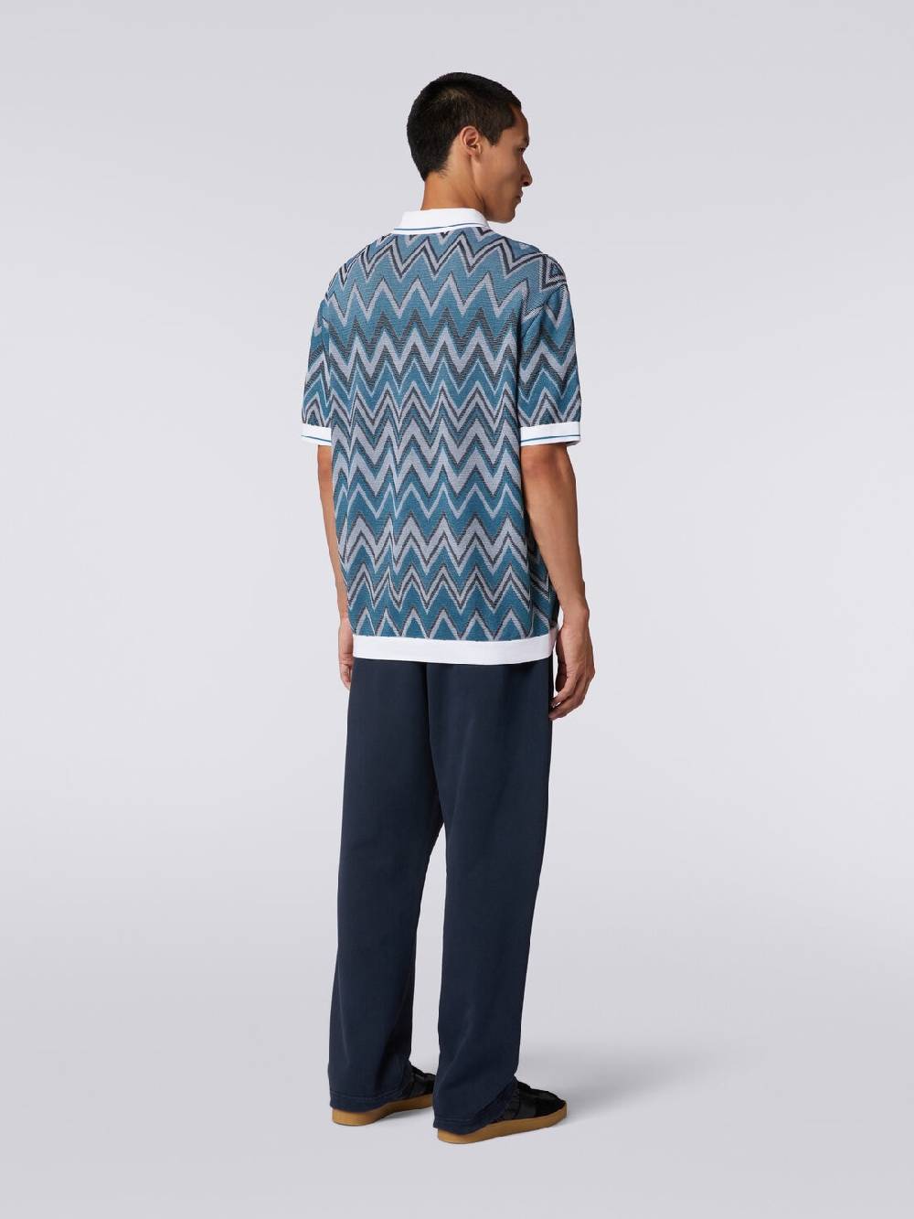 Missoni Pantaloni in felpa di cotone con logo Italia