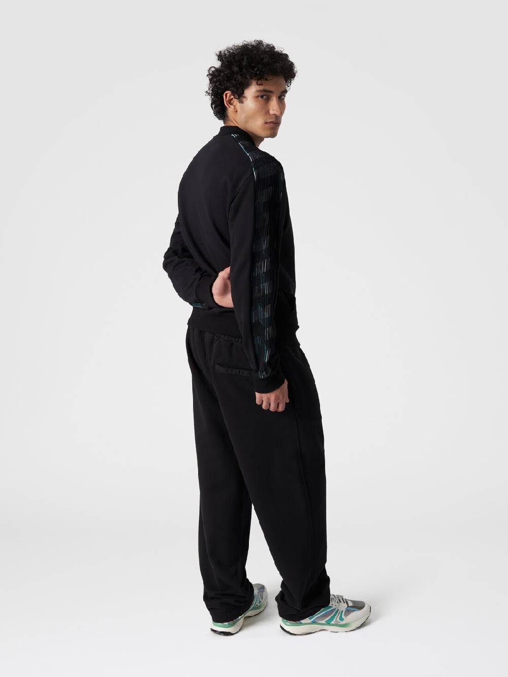 Missoni Pantaloni in felpa di cotone con logo In Linea