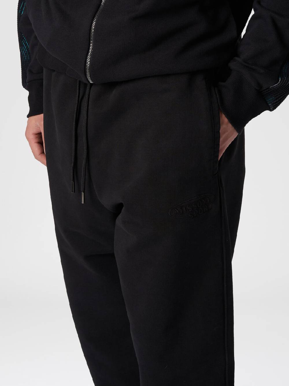 Missoni Pantaloni in felpa di cotone con logo In Linea
