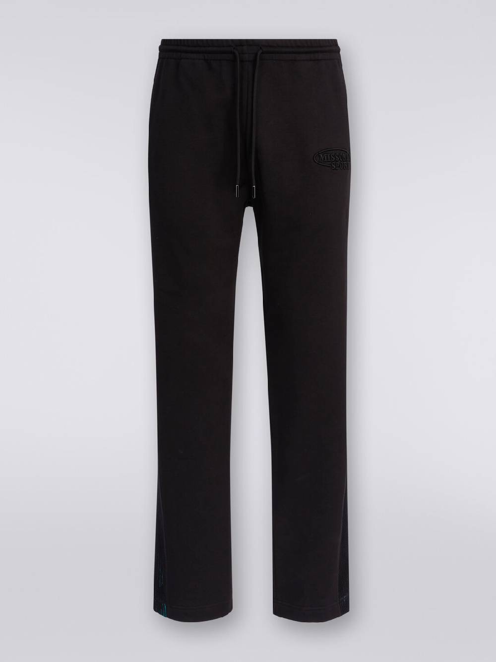 Missoni Pantaloni in felpa con logo e bande laterali in maglia Nuovo