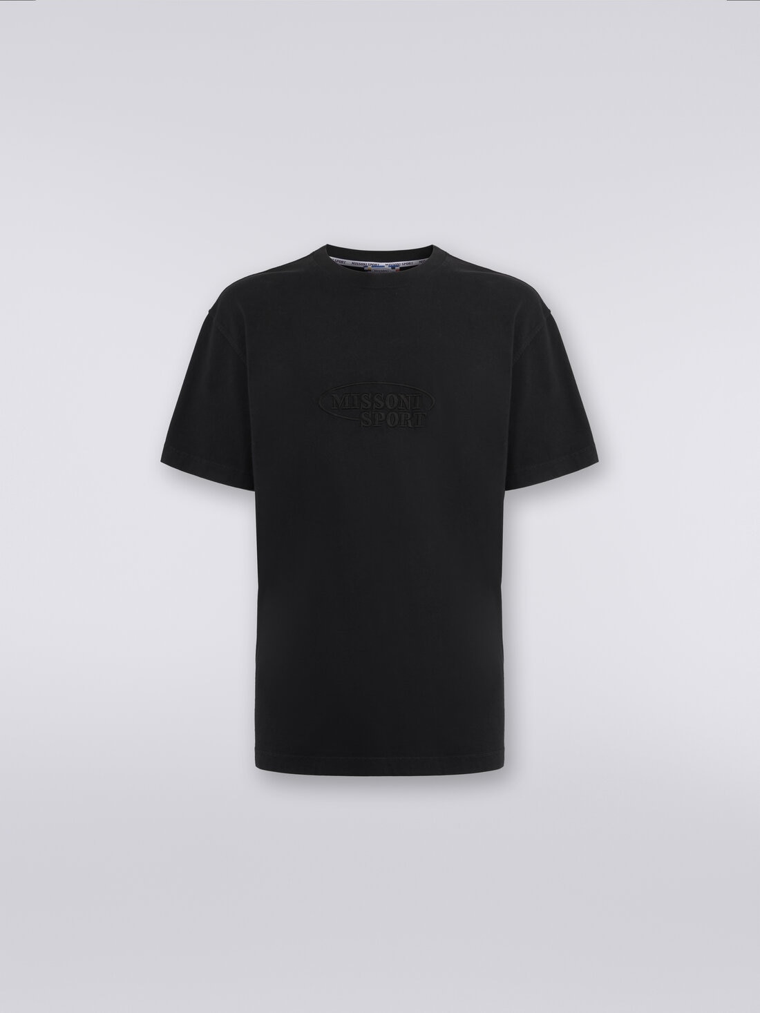 Missoni T-shirt girocollo in cotone con logo Spedizione Gratuita