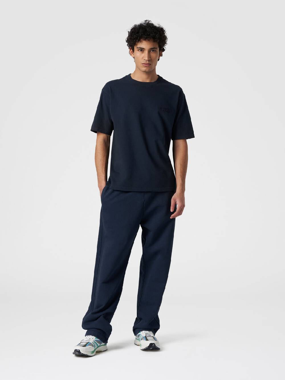 Missoni T-shirt girocollo in cotone con logo Pezzi Unici