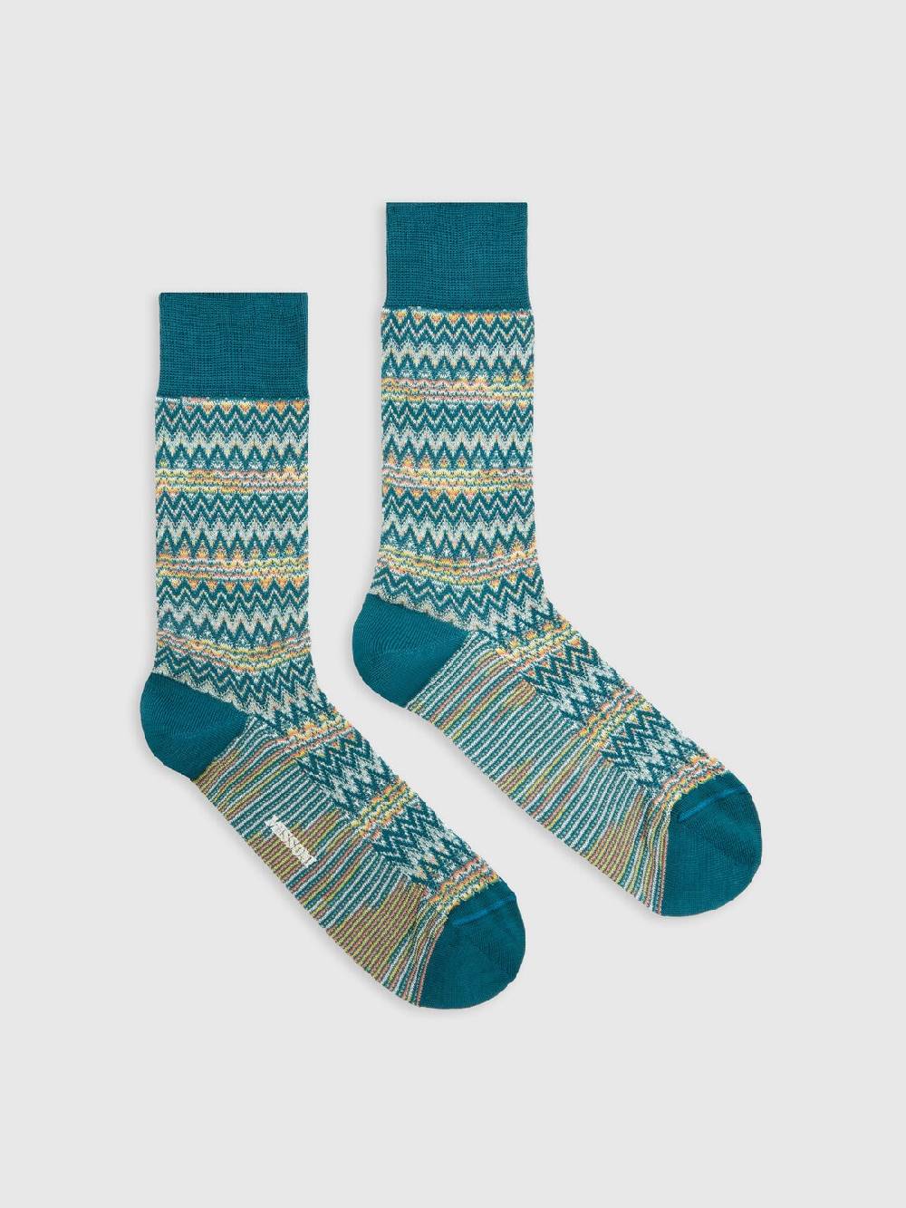 Missoni Calzini corti in misto cotone chevron Acquista Ora
