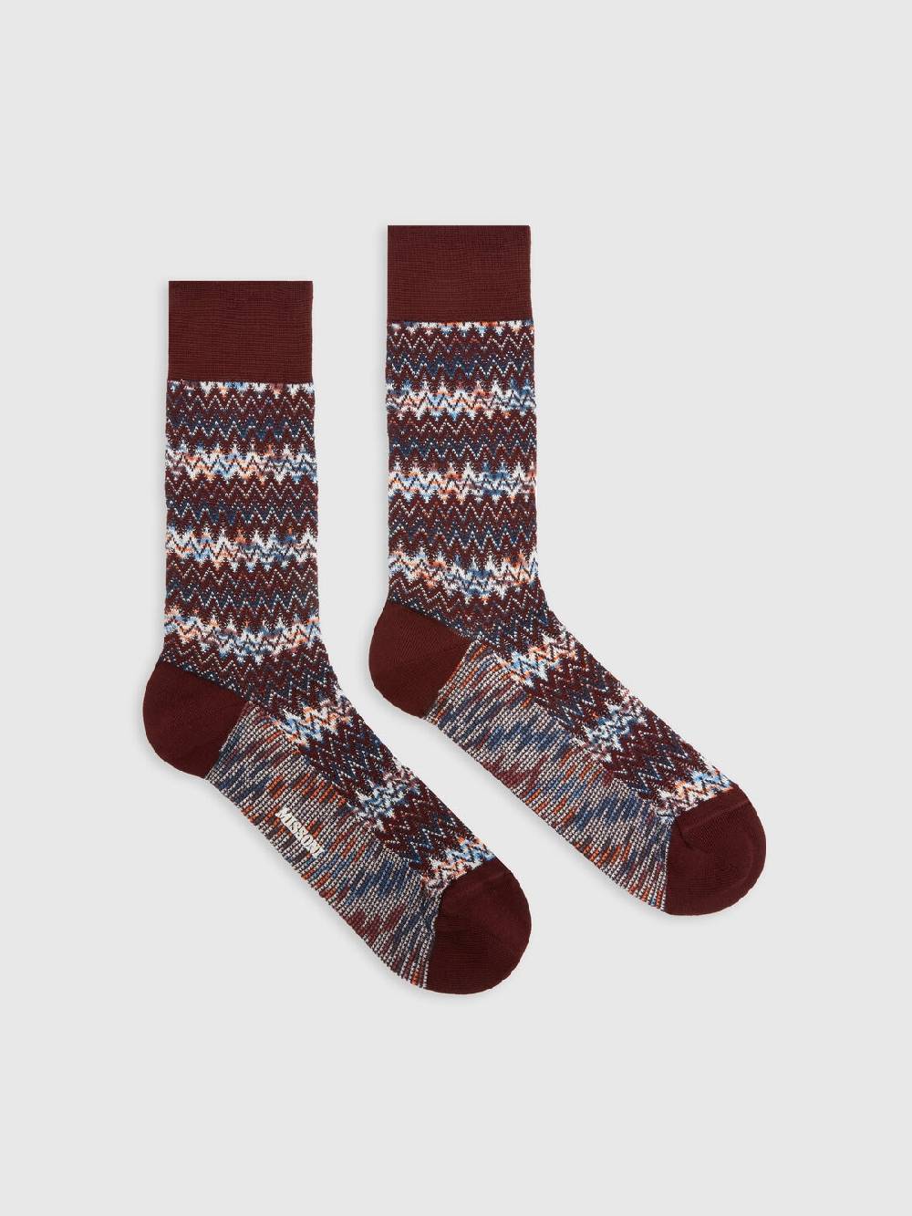 Missoni Calzini corti in misto cotone chevron Shopping Online