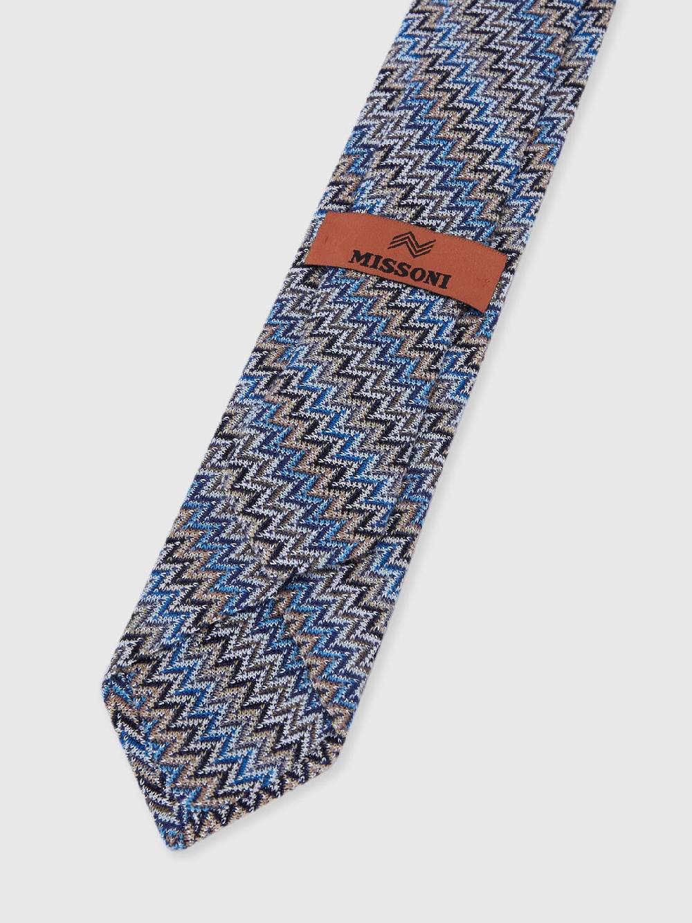Missoni Cravatta in viscosa e cotone zig zag Convenienza