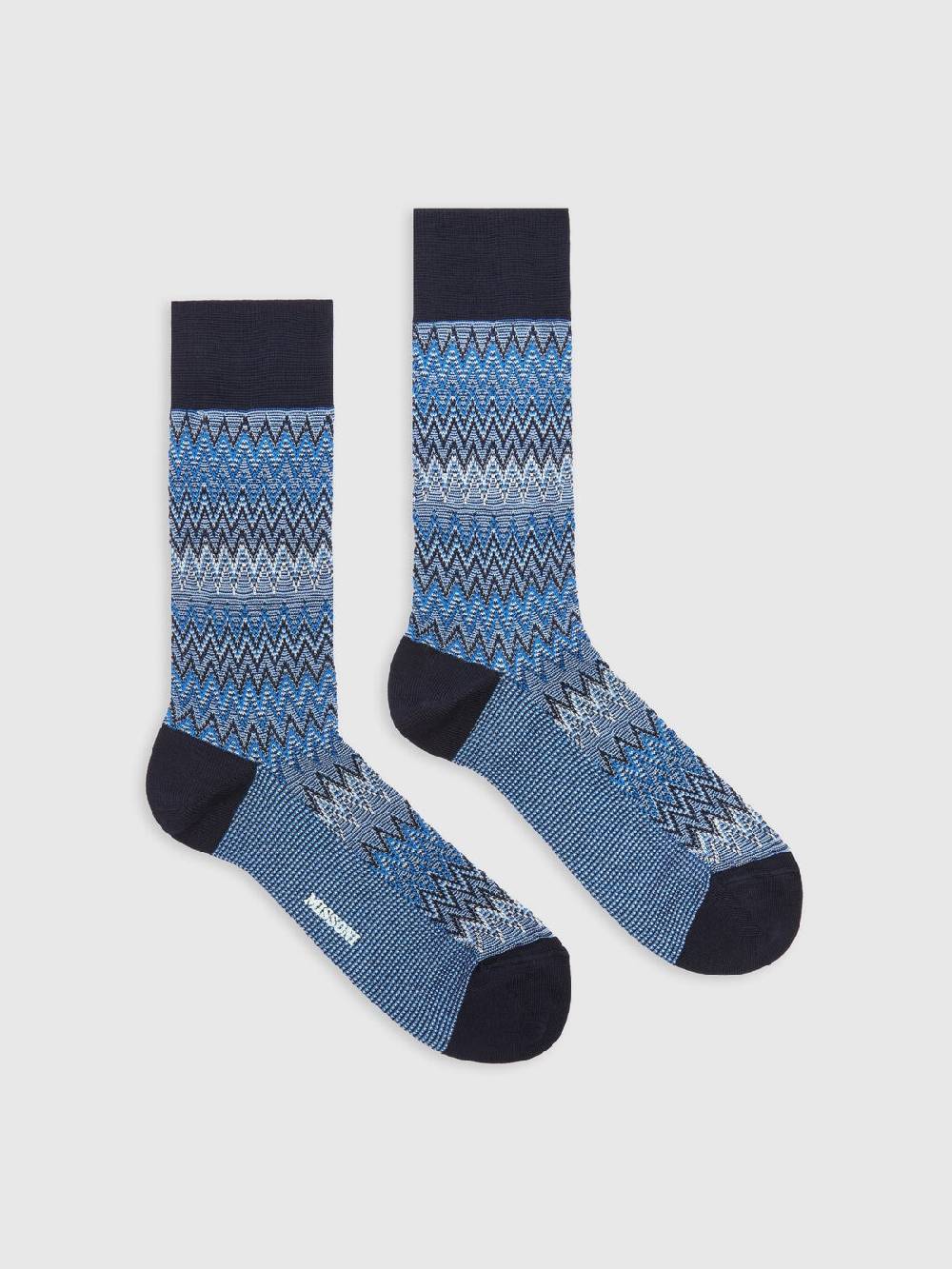 Missoni Calzini corti in misto cotone chevron Presa