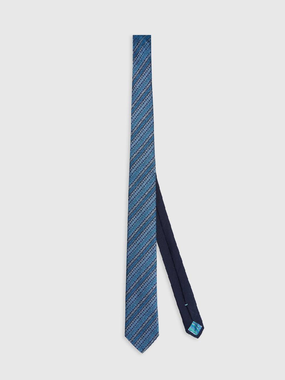 Missoni Cravatta in seta multilavorata Sconto