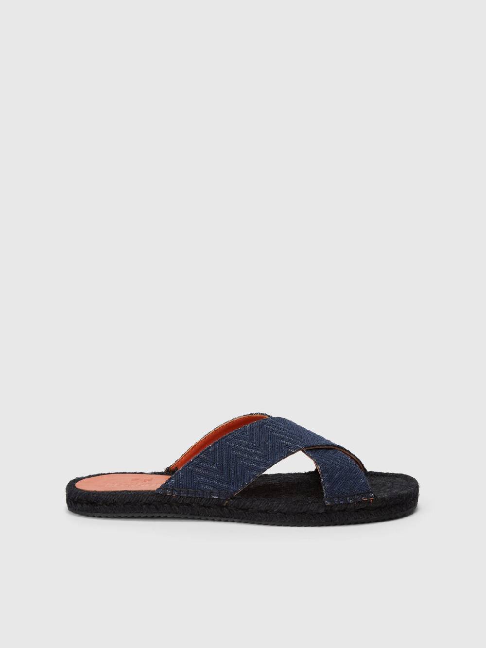 Missoni Ciabatte con doppia fascia incrociata e motivo chevron Outlet