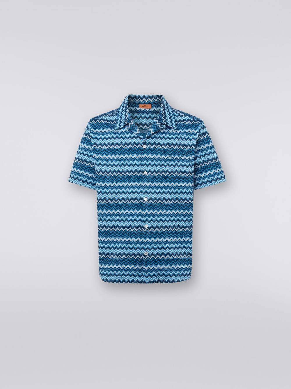 Missoni Camicia a maniche corte in jersey zig zag Hotsell