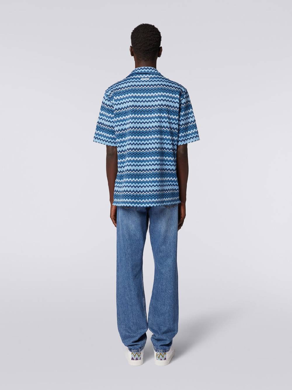 Missoni Camicia a maniche corte in jersey zig zag Hotsell