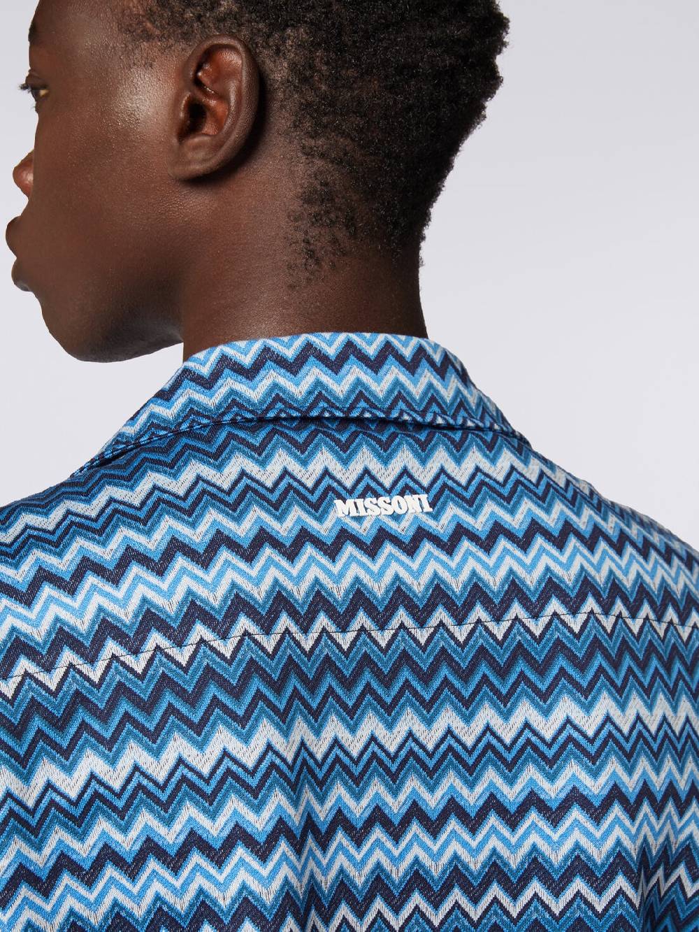 Missoni Camicia a maniche corte in jersey zig zag Hotsell