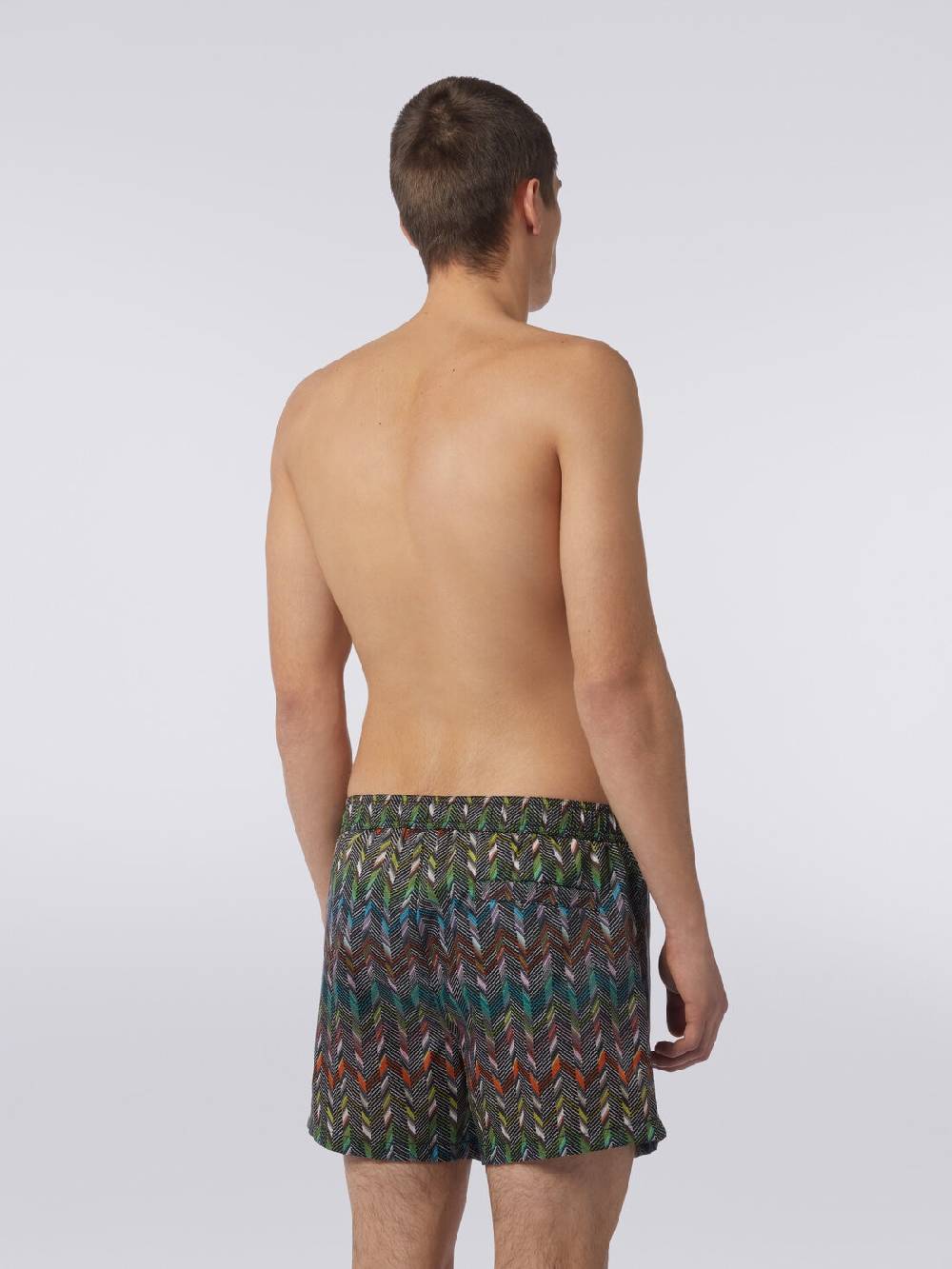 Missoni Boxer mare in nylon stampato con logo In Saldo