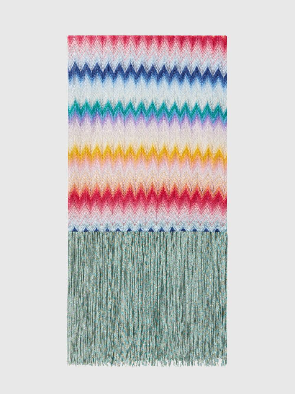 Missoni Stola in viscosa chevron con lamé Moda