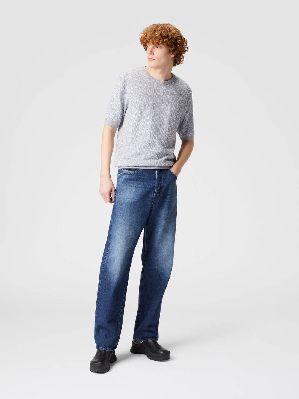 Missoni Cinque tasche in denim con inserto in maglia motivo Venezia Offerta speciale