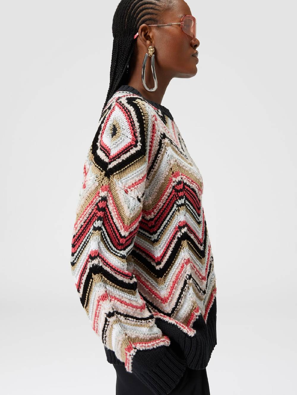 Missoni Pullover girocollo in misto lana zig zag Flash Sale
