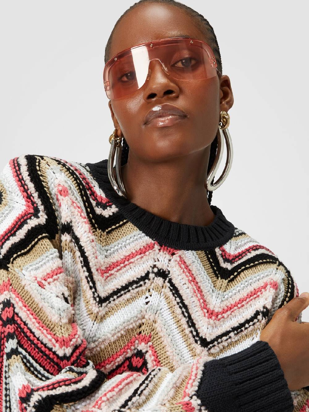 Missoni Pullover girocollo in misto lana zig zag Flash Sale