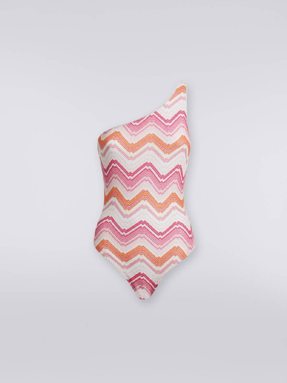 Missoni Costume intero monospalla in crochet chevron con lurex Shopping online