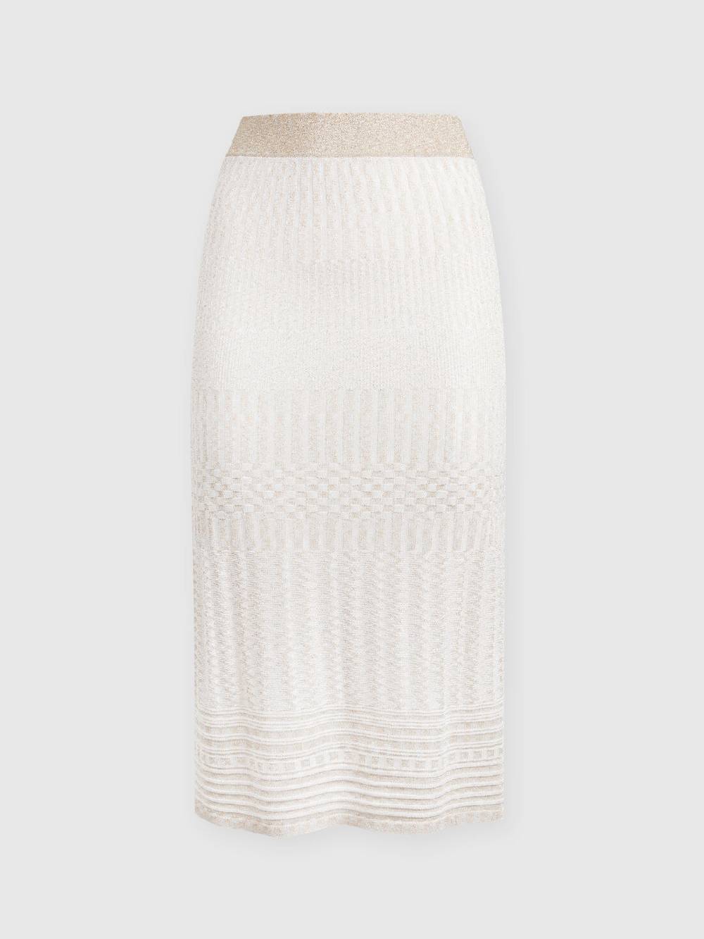 Missoni Gonna midi in viscosa lamé multilavorazione Cyber Monday