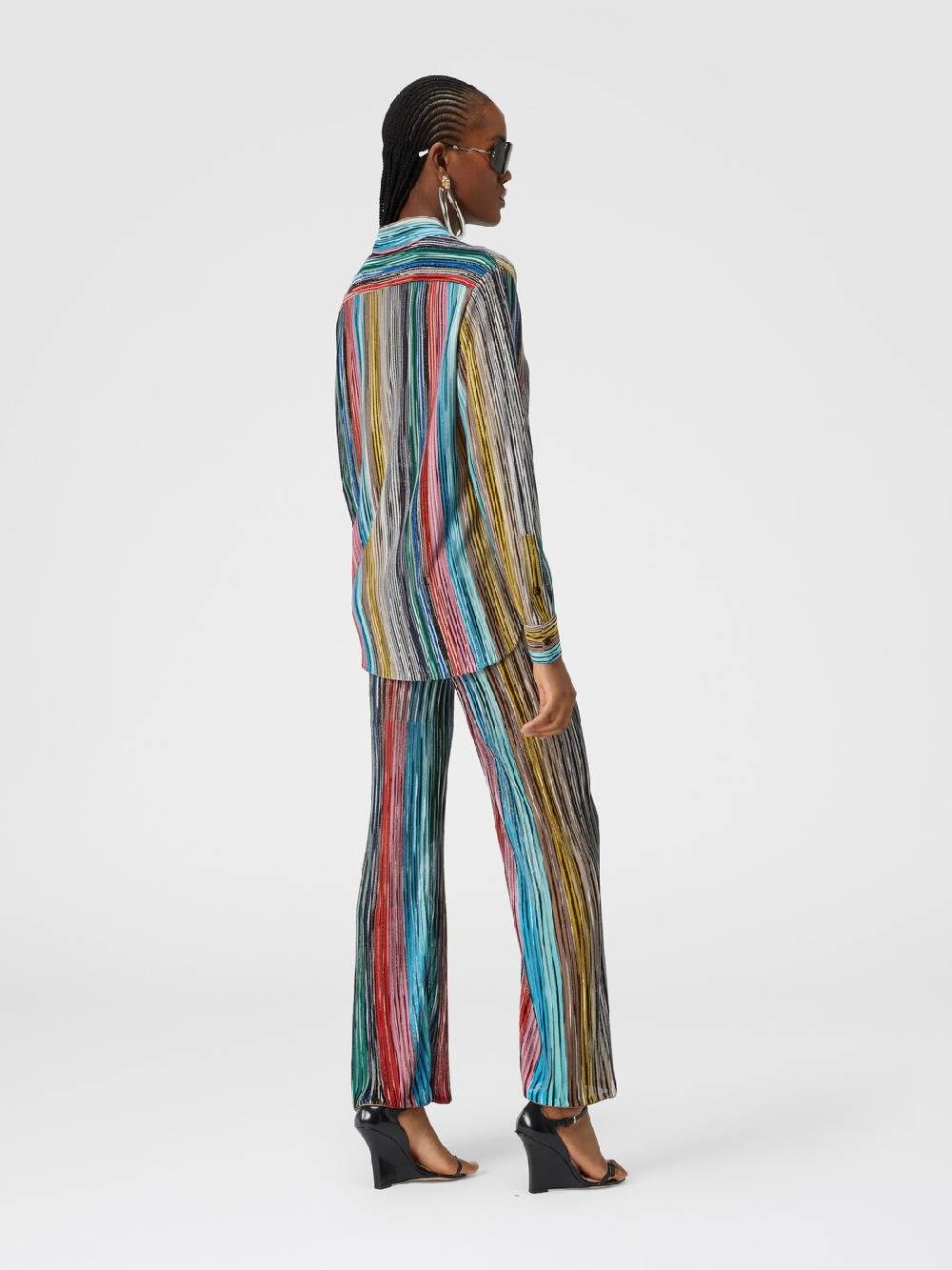 Missoni Camicia in maglia a costine fiammata lamé Offerta Pasqua
