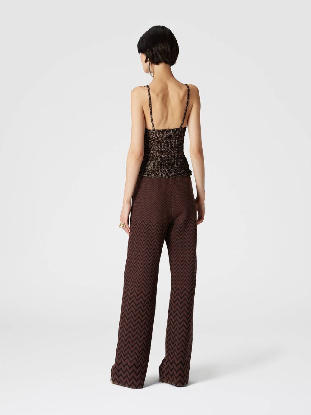 Missoni Canottiera in tulle zig zag con arricciatura Offerta San Valentino