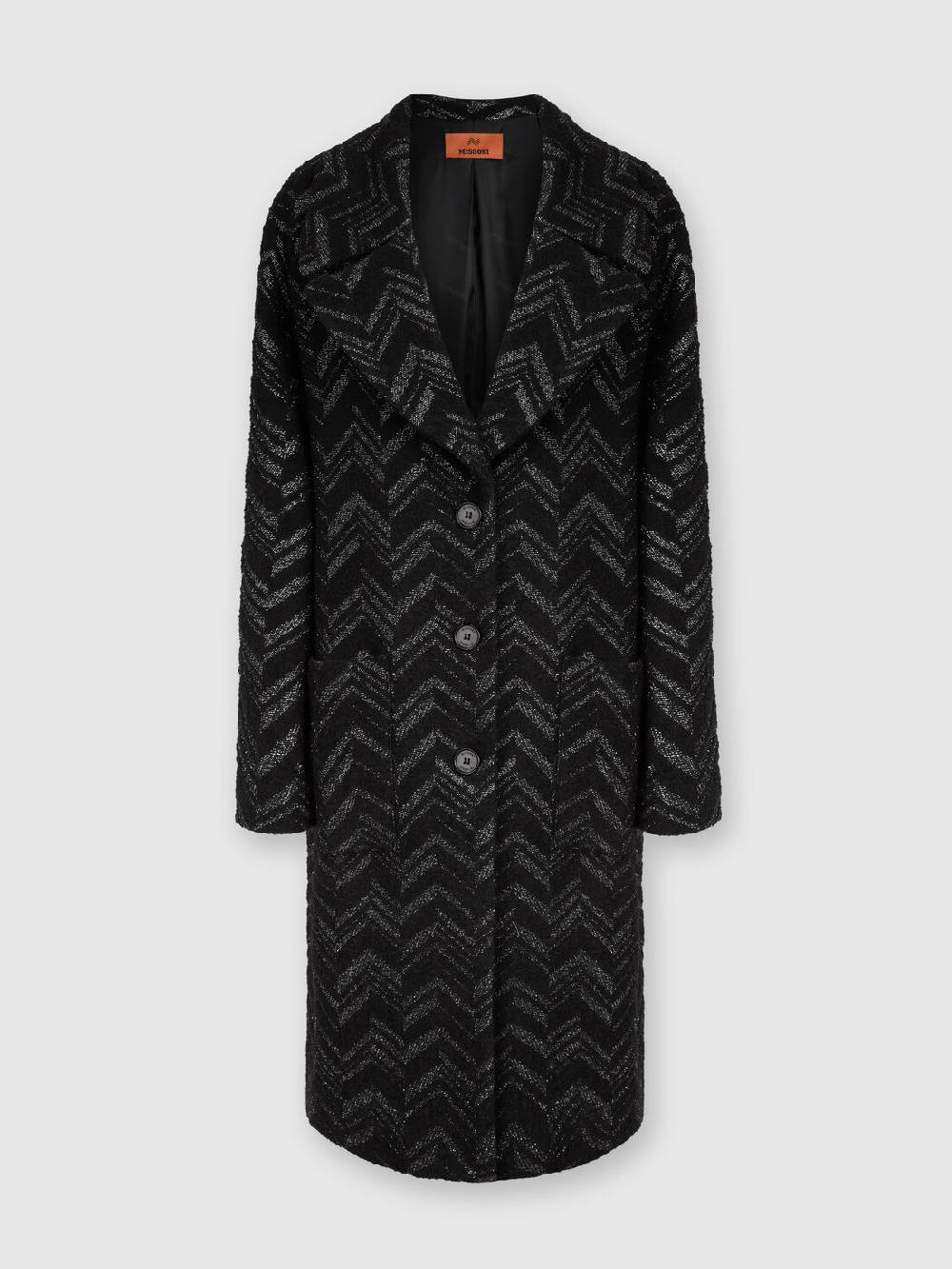 Missoni Cappotto in maglia bouclé con chevron lamé Offerta Anniversario