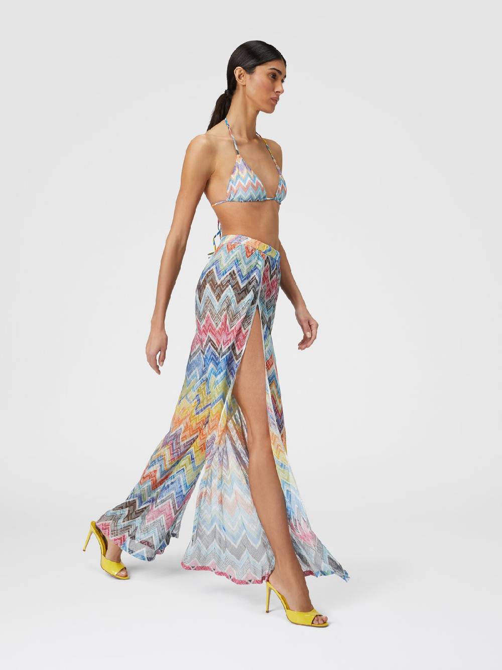 Missoni Pantapalazzo con stampa zig zag e lurex Offerta migliore