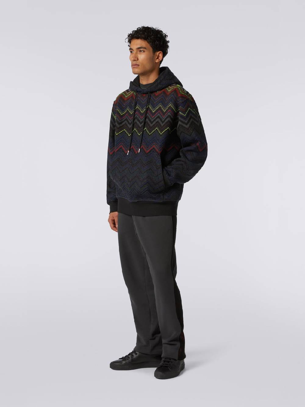 Missoni Felpa con cappuccio e tasca a marsupio in collaborazione con Mike Maignan Online Outlet