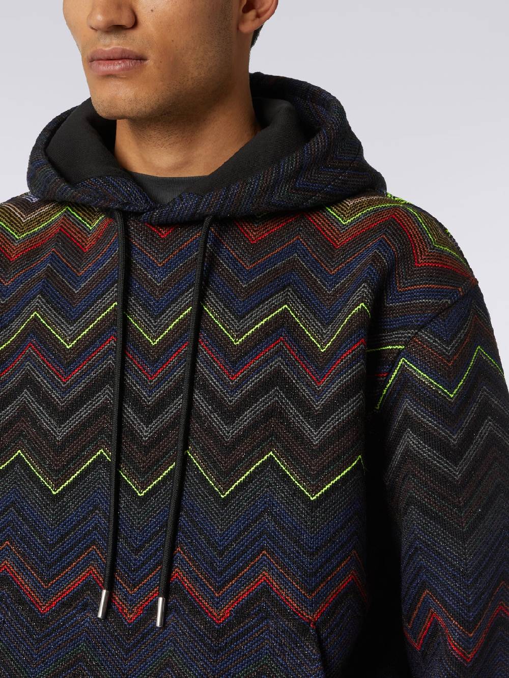 Missoni Felpa con cappuccio e tasca a marsupio in collaborazione con Mike Maignan Online Outlet