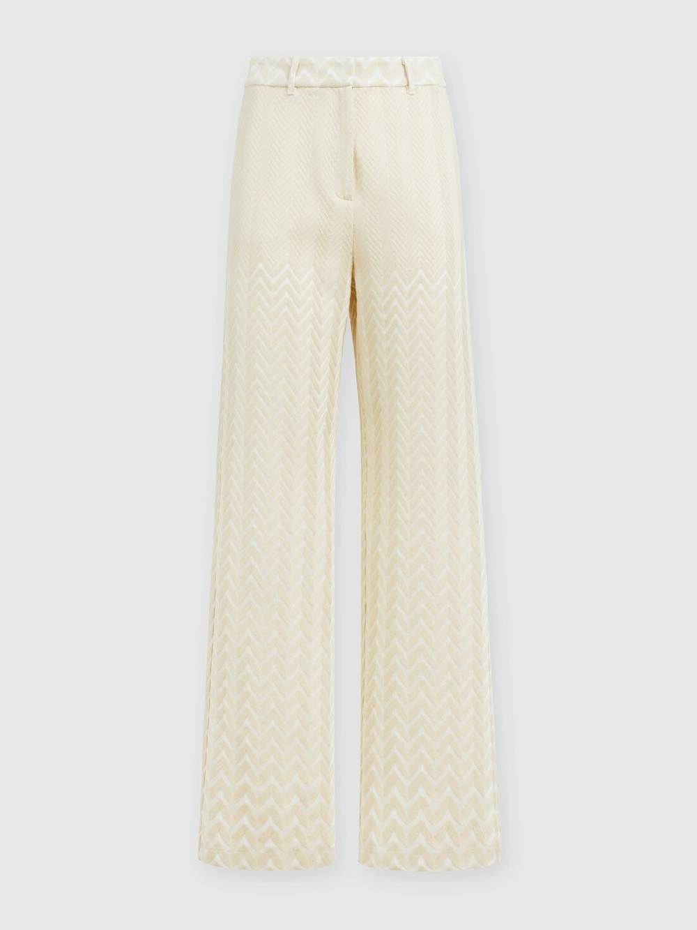 Missoni Pantaloni classici in cotone e viscosa zig zag Offerte esclusive