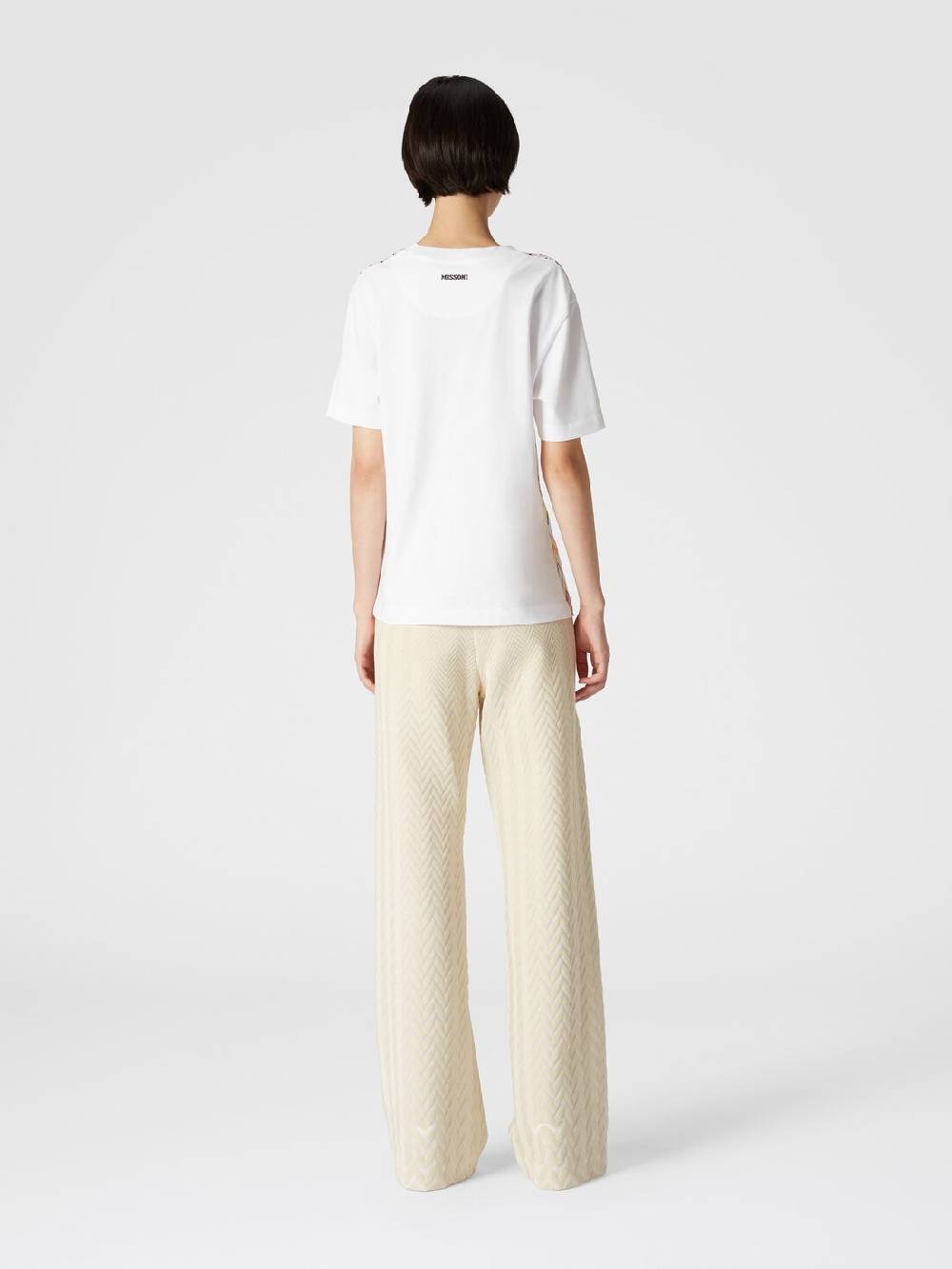 Missoni Pantaloni classici in cotone e viscosa zig zag Offerte esclusive