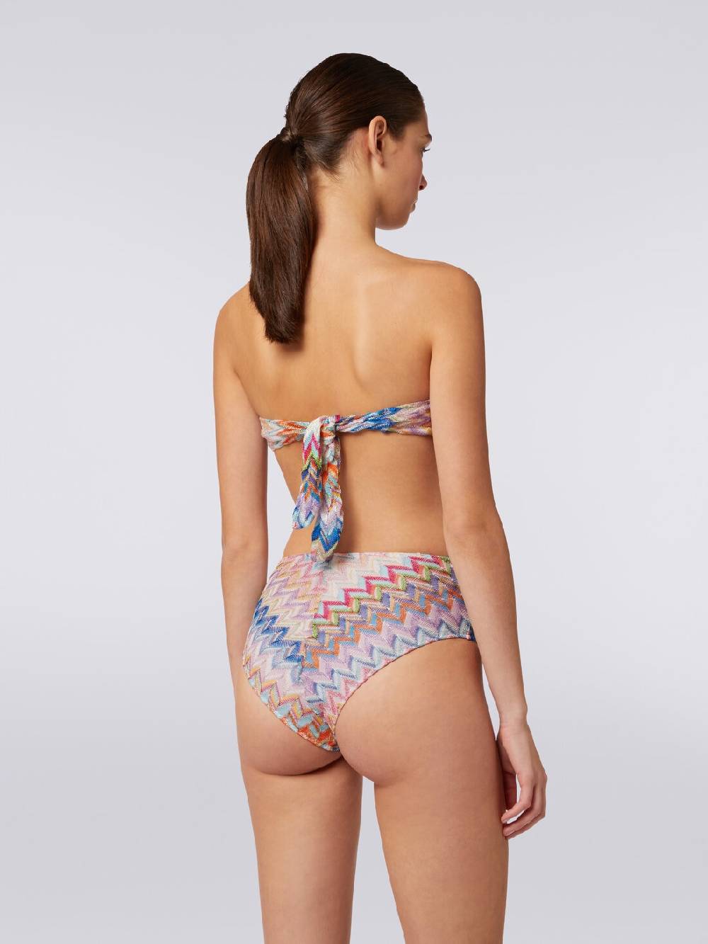 Missoni Bikini in viscosa e lurex con top torchon e slip alto Nuovi prodotti