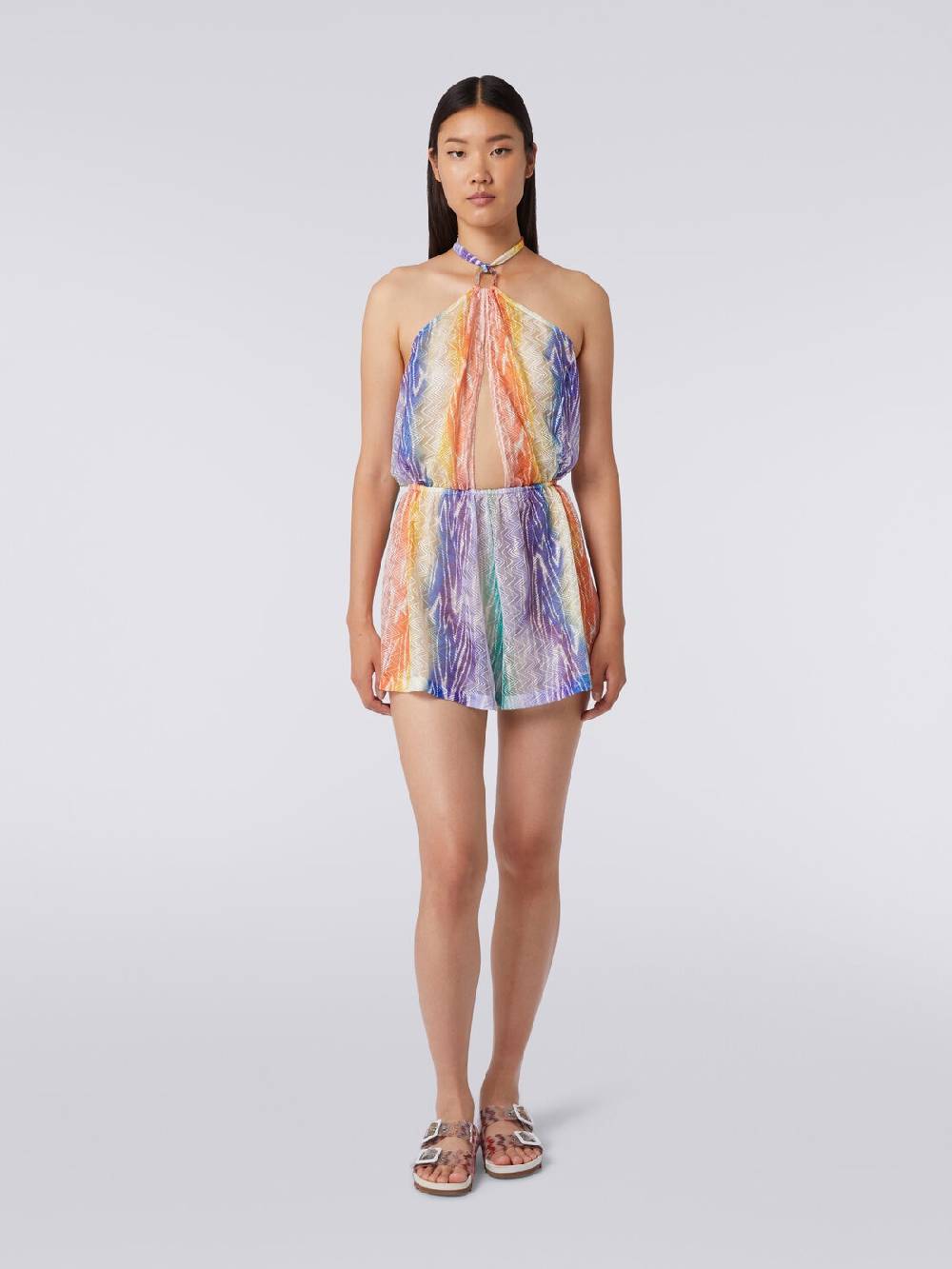 Missoni Tuta copricostume corta stampa tie-dye Liquidazione