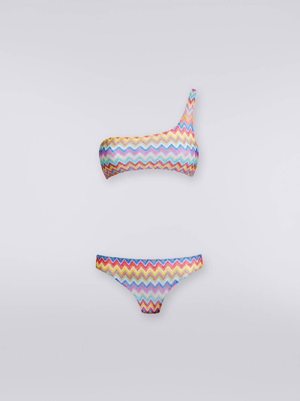 Missoni Bikini monospalla con stampa zig zag Offerte giornaliere