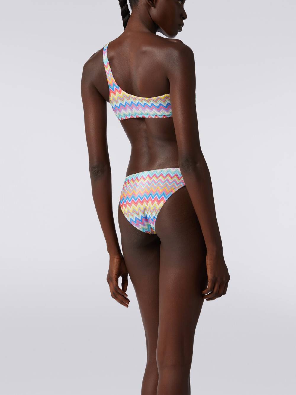 Missoni Bikini monospalla con stampa zig zag Offerte giornaliere