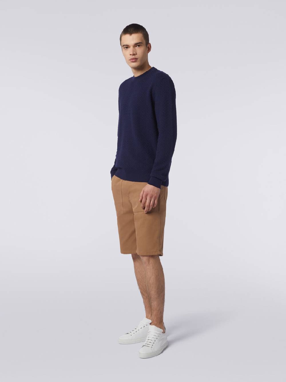Missoni Pullover girocollo in cotone chevron Prezzo basso