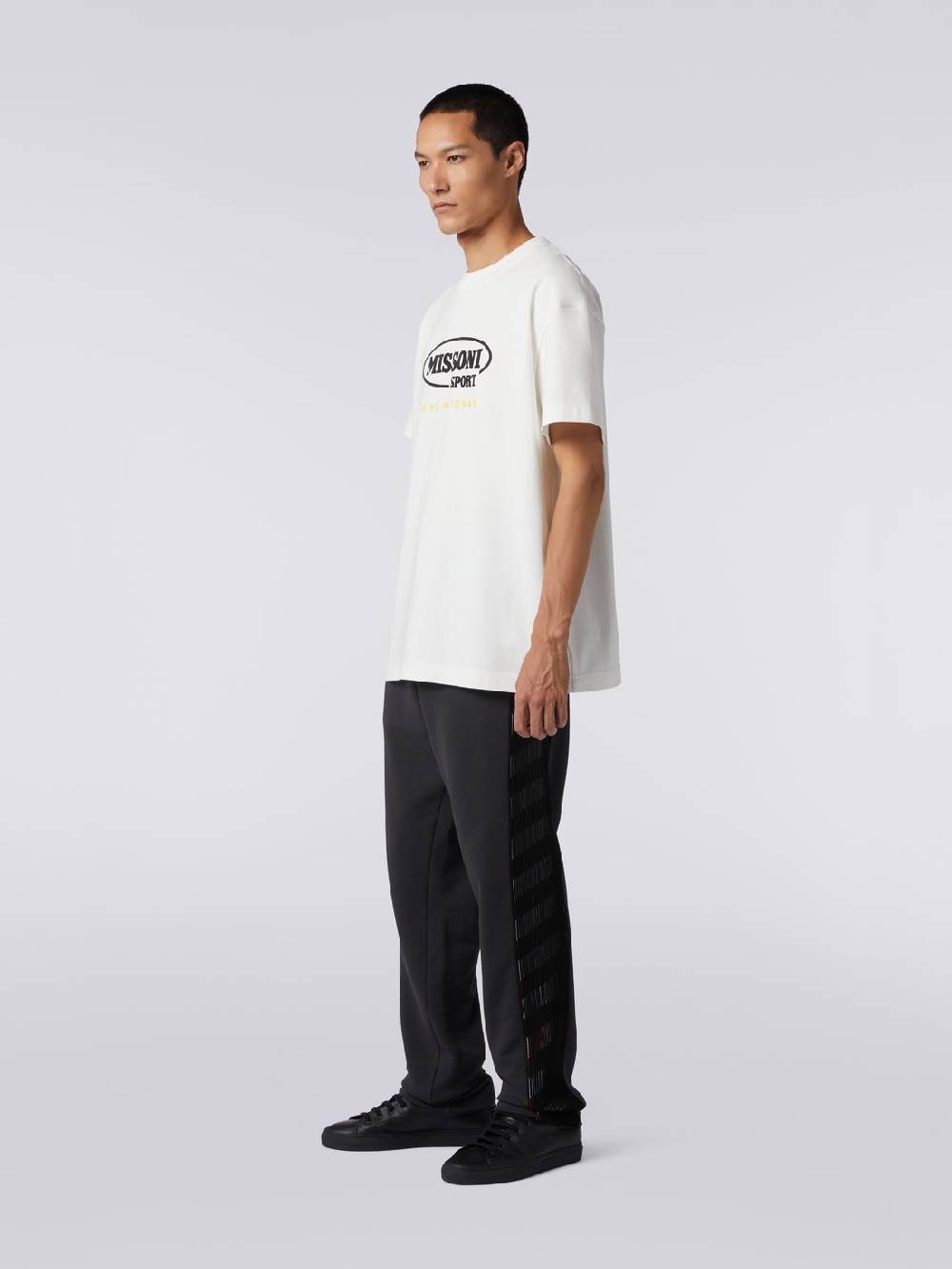 Missoni Pantaloni sportivi in cotone con inserto in maglia in collaborazione con Mike Maignan Super Saving Price