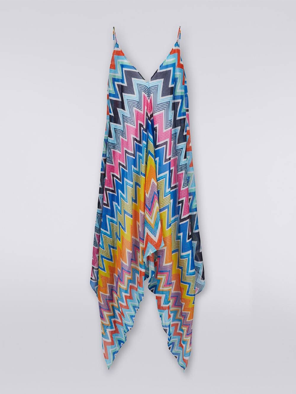 Missoni Copricostume lungo taglio foulard in cotone e seta stampato Rilascio limitato