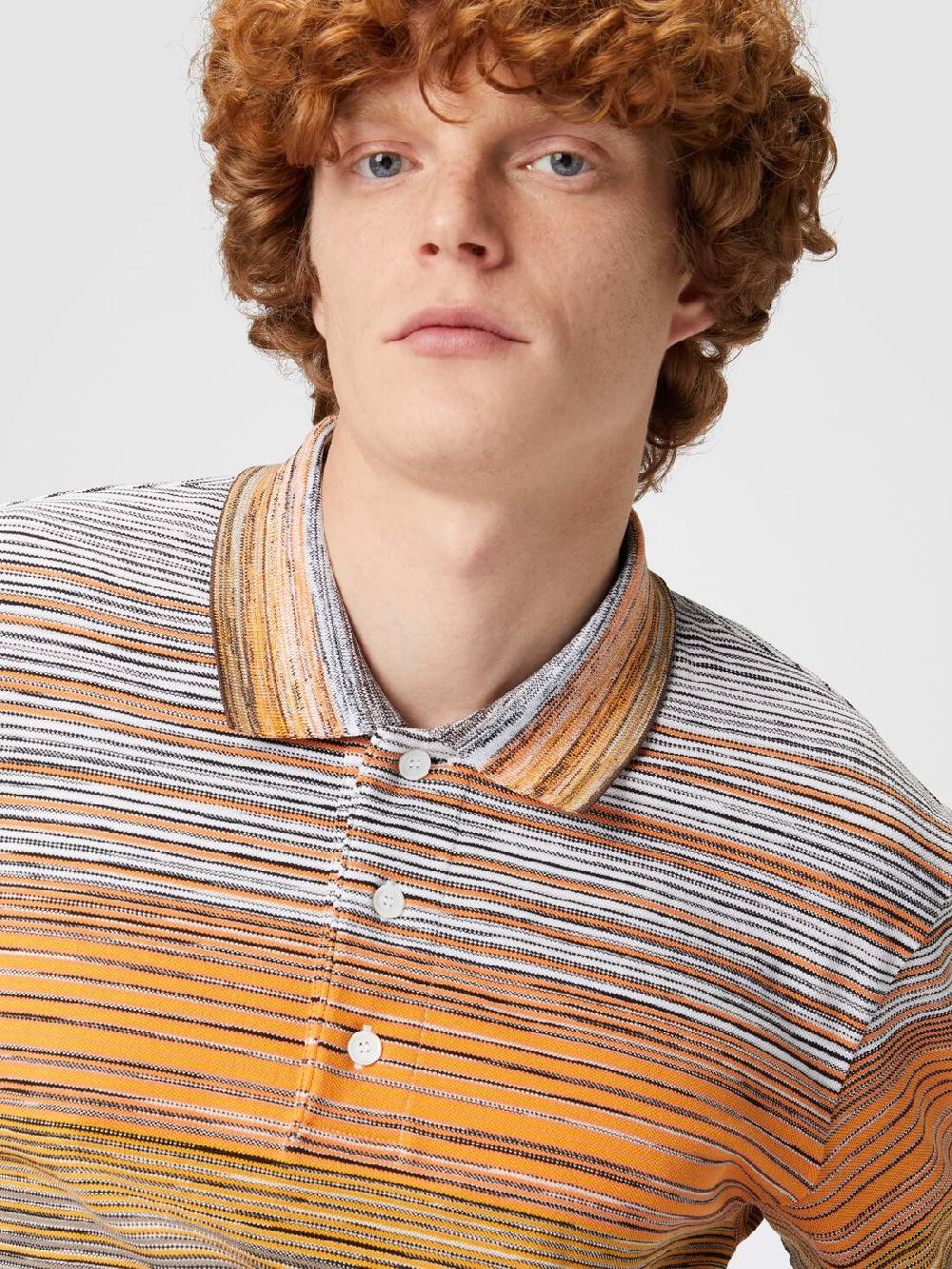 Missoni Polo in piquet di cotone fiammato Ultimi due giorni