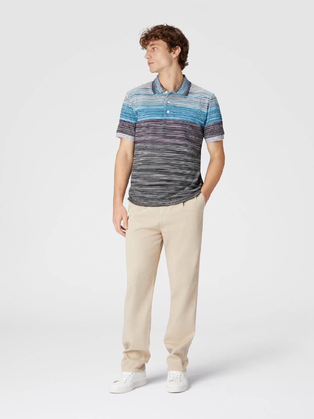 Missoni Polo in piquet di cotone fiammato Only for today