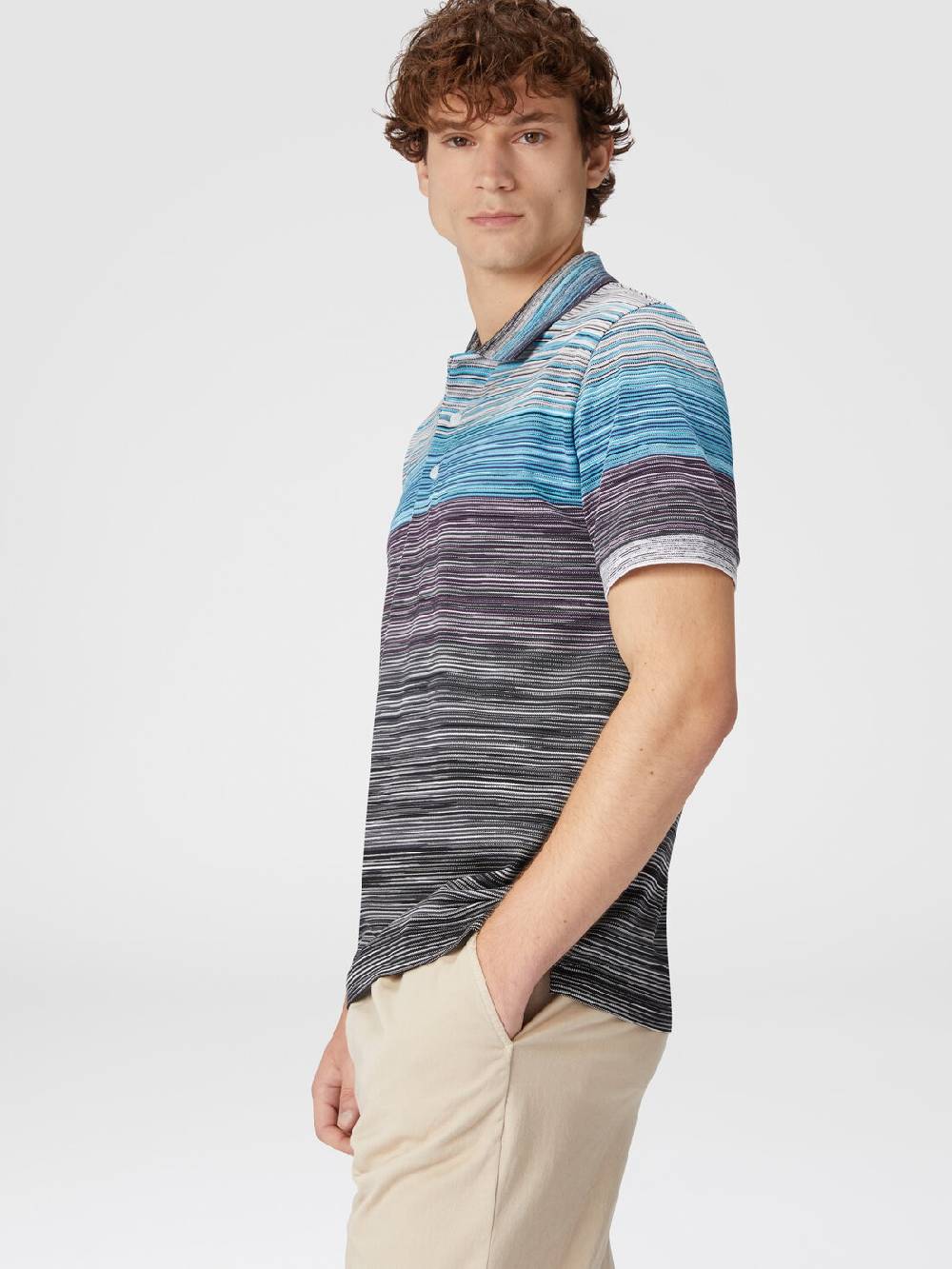 Missoni Polo in piquet di cotone fiammato Only for today