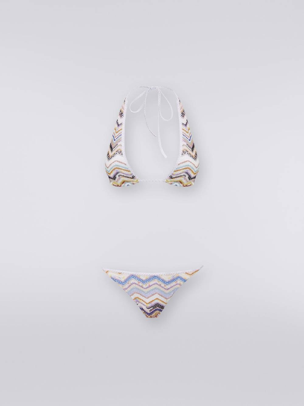 Missoni Bikini in crochet zig zag con lurex Limitato a 3 giorni