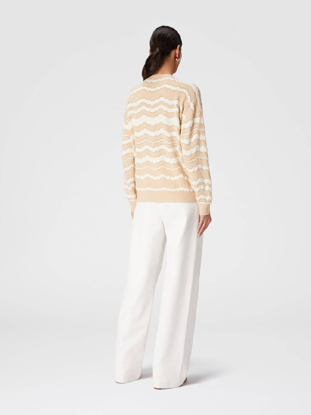 Missoni Pullover girocollo con zig zag tono su tono Black Friday Prezzi