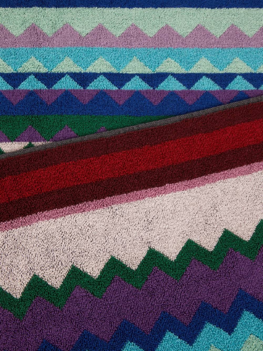 Missoni Telo mare Chantal 100x180 cm in spugna di cotone chevron Italy