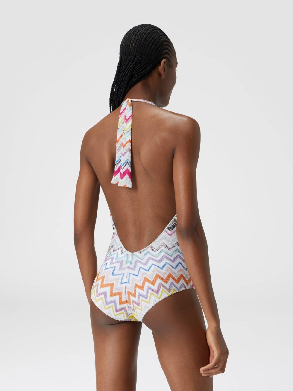 Missoni Costume intero in viscosa zig zag con lurex Qualità Garantita