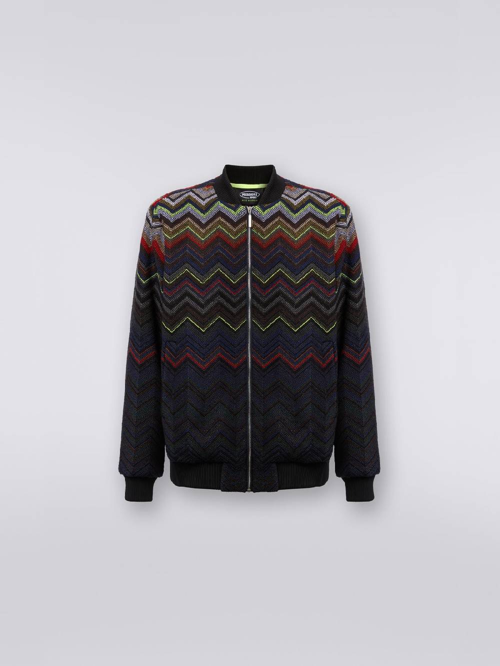 Missoni Bomber in misto lana e cotone chevron in collaborazione con Mike Maignan Negozi Online
