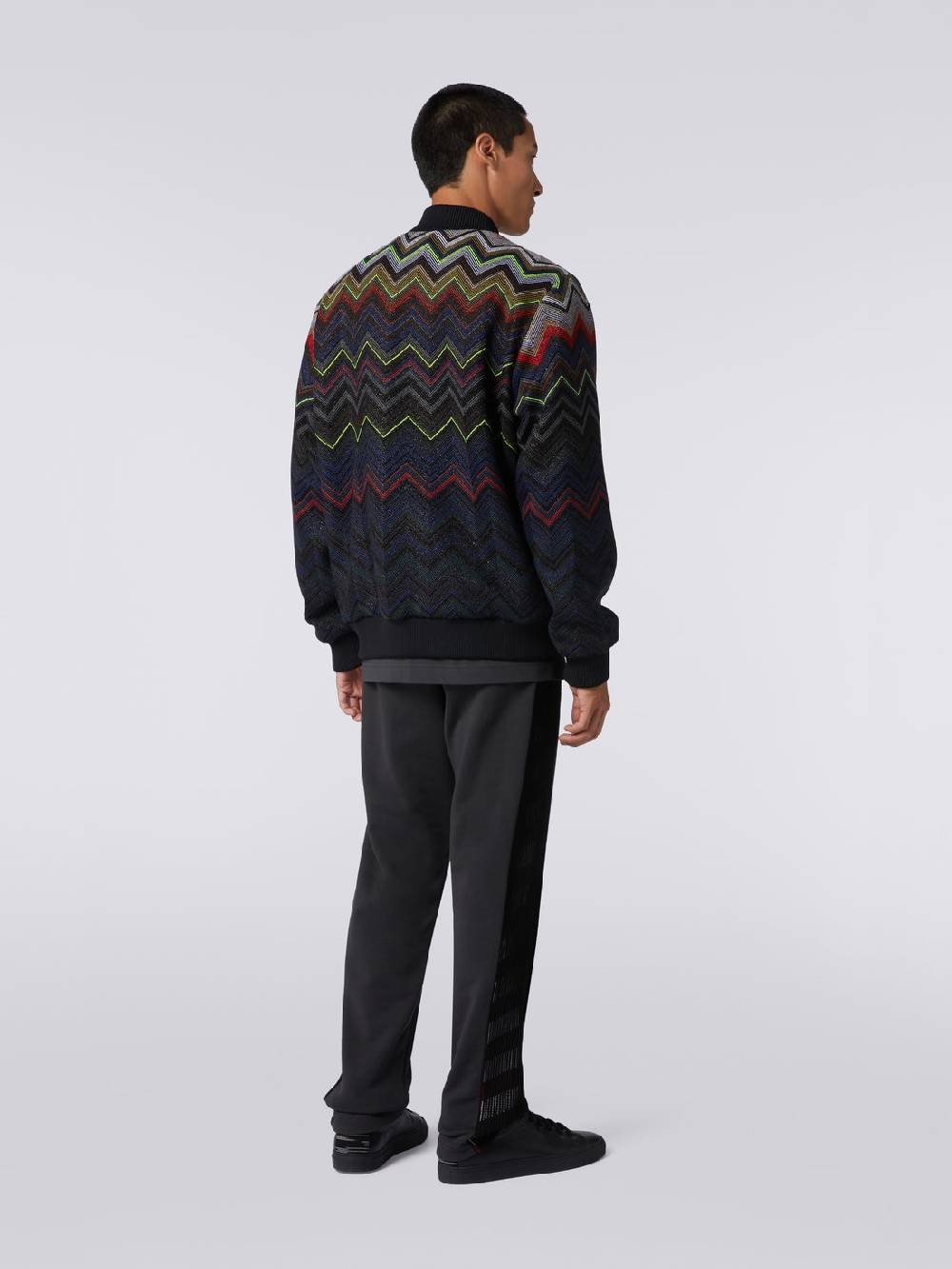 Missoni Bomber in misto lana e cotone chevron in collaborazione con Mike Maignan Negozi Online