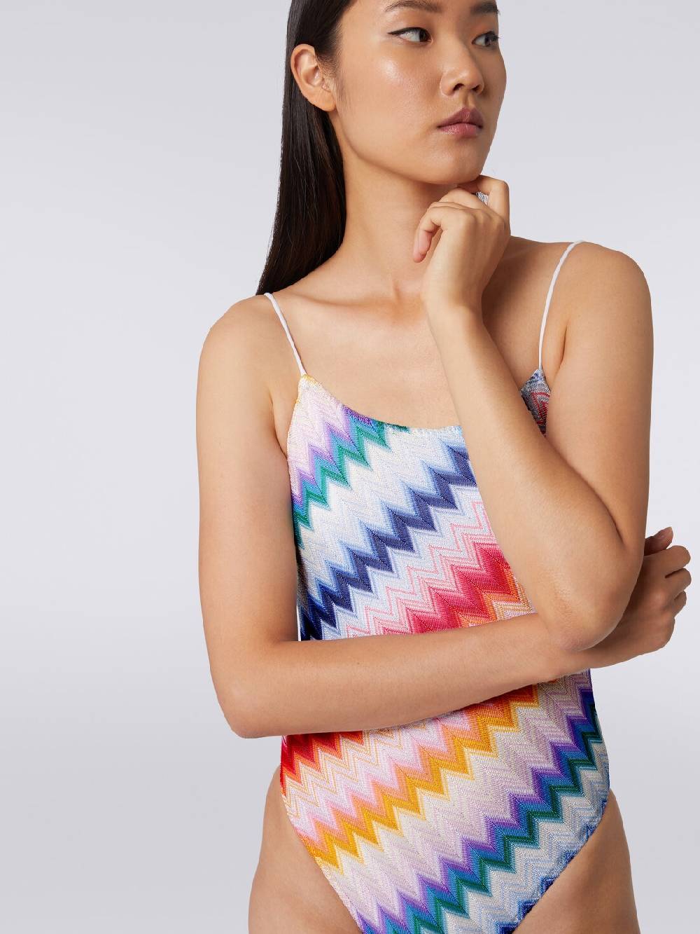 Missoni Costume intero zig zag con lurex Consegna Veloce