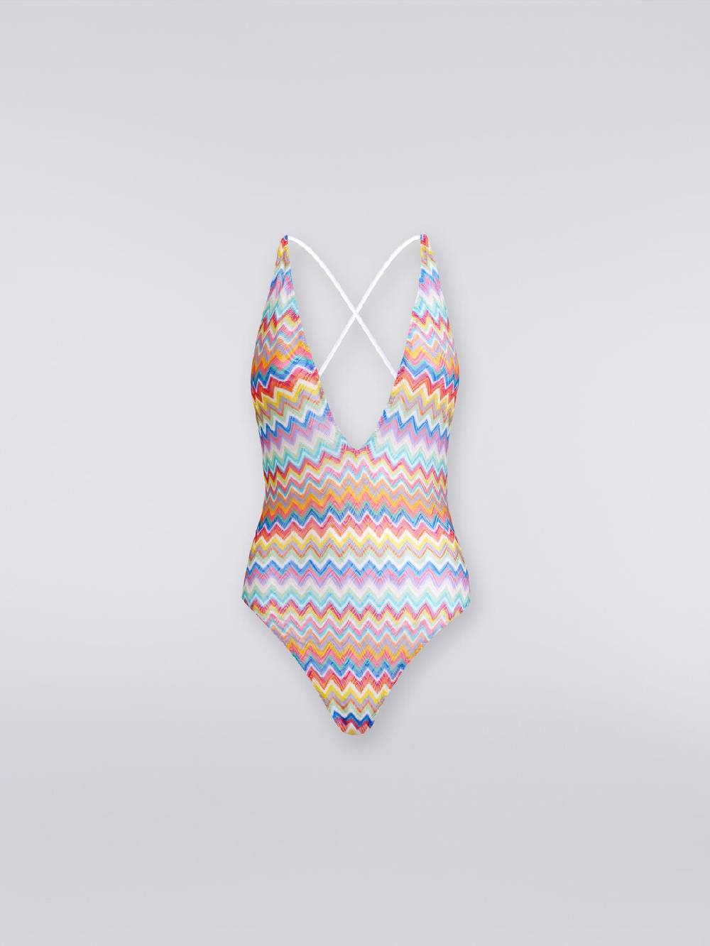 Missoni Costume intero stampa zig zag con scollatura a V Fino Al -60%