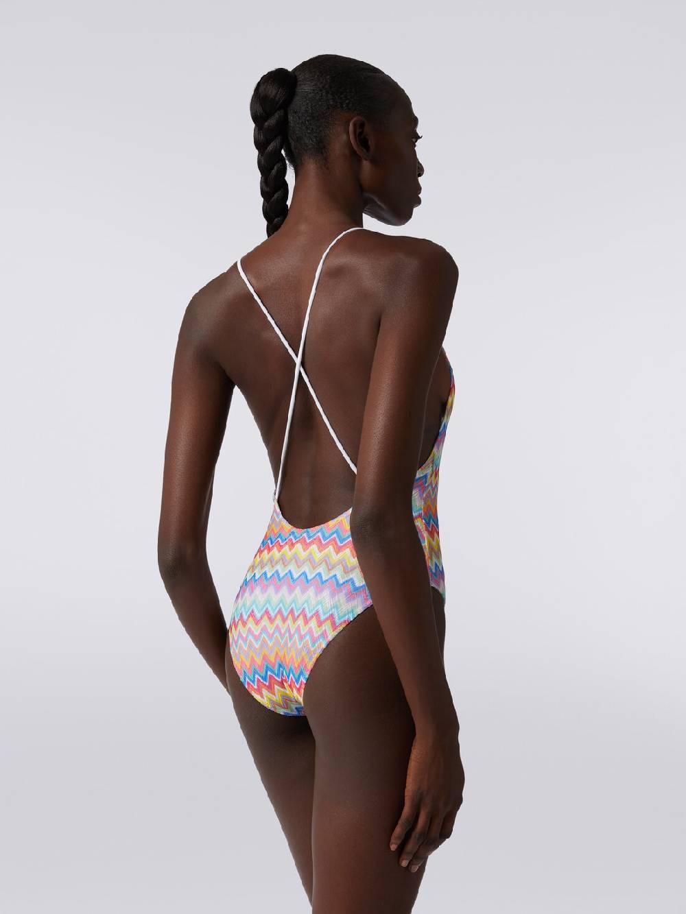 Missoni Costume intero stampa zig zag con scollatura a V Fino Al -60%